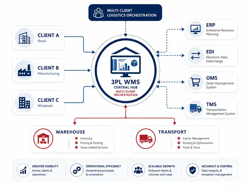Crosspoint - Aramis Logistics WMS Case Study - Diagram